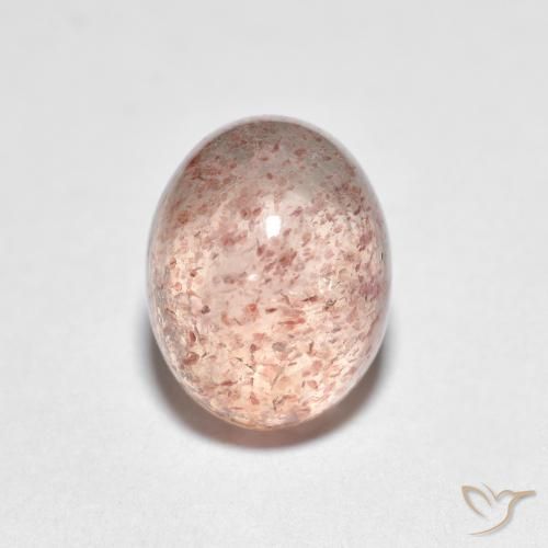 2.66ct 天然 ライトピンク ストロベリークォーツ, 楕円形, 透明
