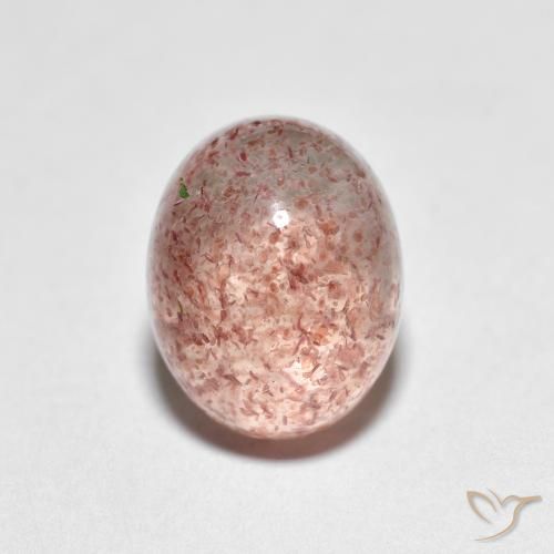 2.73ct 天然 ライトピンク ストロベリークォーツ, 楕円形, 透明