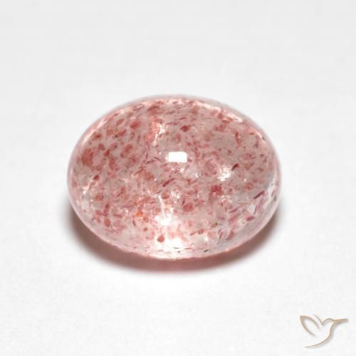 2.60ct 天然 ライトピンク ストロベリークォーツ, 楕円形, 透明