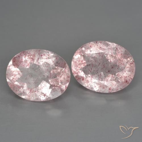 Shop natural 4.88ct ミディアム薄いピンク ストロベリークォーツ gems, 楕円形, from ロシア at GemSelect. In stock, global shipping!