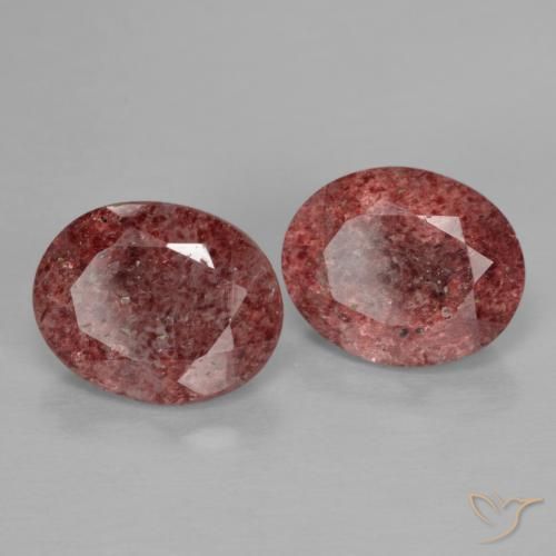 Shop natural 4.70ct ディープピンク ストロベリークォーツ gems, 楕円形, from ロシア at GemSelect. In stock, global shipping!
