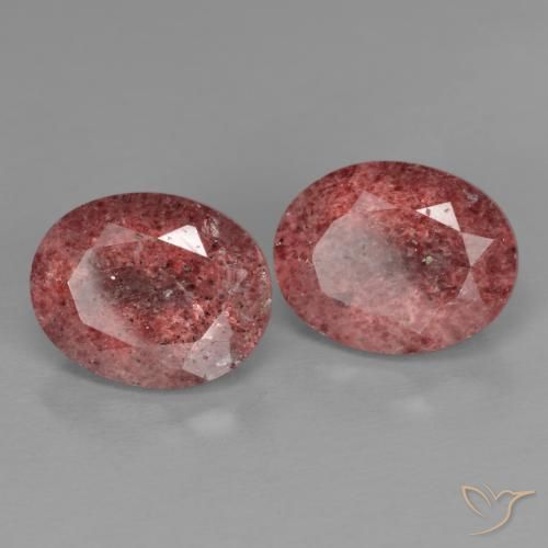 Shop natural 5.26ct ミディアムピンク ストロベリークォーツ gems, 楕円形, from ロシア at GemSelect. In stock, global shipping!