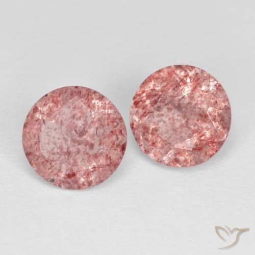 Shop natural 2.29ct ミディアム薄いピンク ストロベリークォーツ gems, ラウンド, from ロシア at GemSelect. In stock, global shipping!
