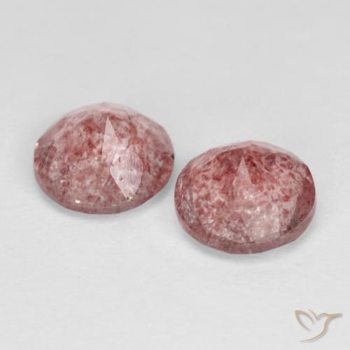 Shop natural 2.29ct ミディアム薄いピンク ストロベリークォーツ gems, ラウンド, from ロシア at GemSelect. In stock, global shipping!
