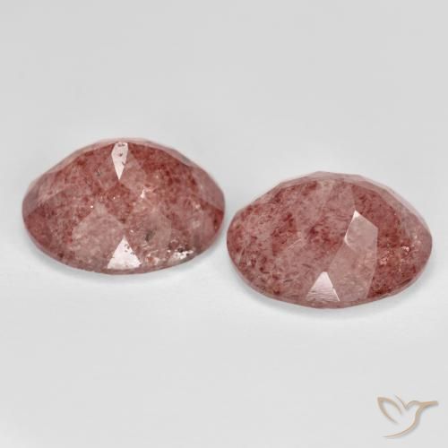 Shop natural 8.99ct ミディアムピンク ストロベリークォーツ gems, 楕円形, from ロシア at GemSelect. In stock, global shipping!