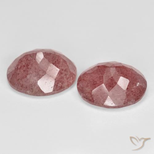 Shop natural 9.13ct ダークピンク ストロベリークォーツ gems, 楕円形, from ロシア at GemSelect. In stock, global shipping!