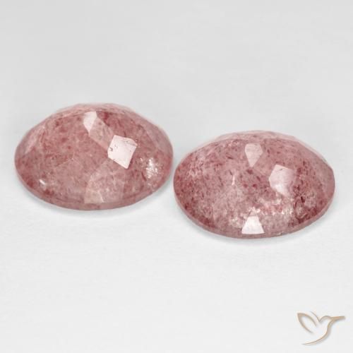 Shop natural 8.94ct ミディアム薄いピンク ストロベリークォーツ gems, 楕円形, from ロシア at GemSelect. In stock, global shipping!