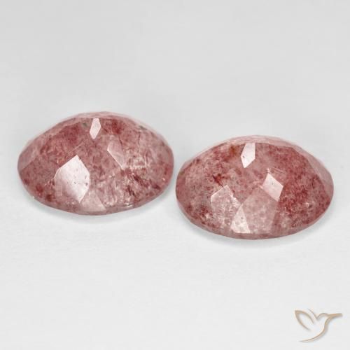 Shop natural 8.37ct ローズピンク ストロベリークォーツ gems, 楕円形, from ロシア at GemSelect. In stock, global shipping!