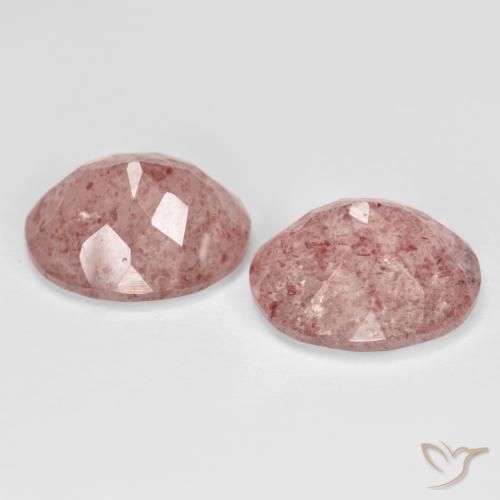 Shop natural 9.13ct ライトローズピンク ストロベリークォーツ gems, 楕円形, from ロシア at GemSelect. In stock, global shipping!