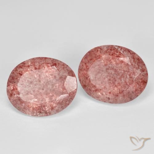 Shop natural 8.32ct ミディアムピンク ストロベリークォーツ gems, 楕円形, from ロシア at GemSelect. In stock, global shipping!