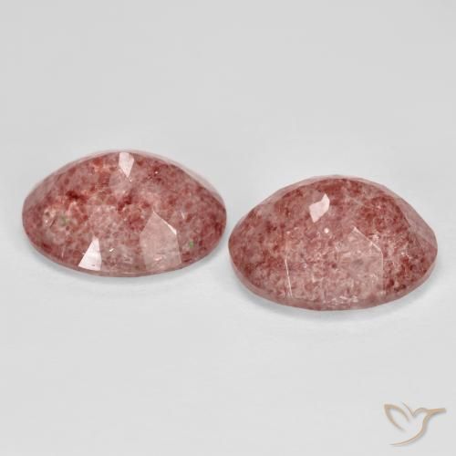 Shop natural 8.32ct ミディアムピンク ストロベリークォーツ gems, 楕円形, from ロシア at GemSelect. In stock, global shipping!