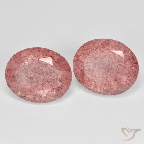 Shop natural 9.14ct ライトローズピンク ストロベリークォーツ gems, 楕円形, from ロシア at GemSelect. In stock, global shipping!