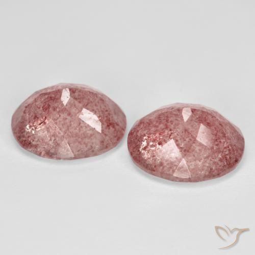 Shop natural 9.14ct ライトローズピンク ストロベリークォーツ gems, 楕円形, from ロシア at GemSelect. In stock, global shipping!
