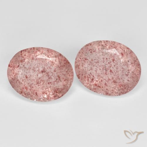 Shop natural 7.30ct ライトローズピンク ストロベリークォーツ gems, 楕円形, from ロシア at GemSelect. In stock, global shipping!