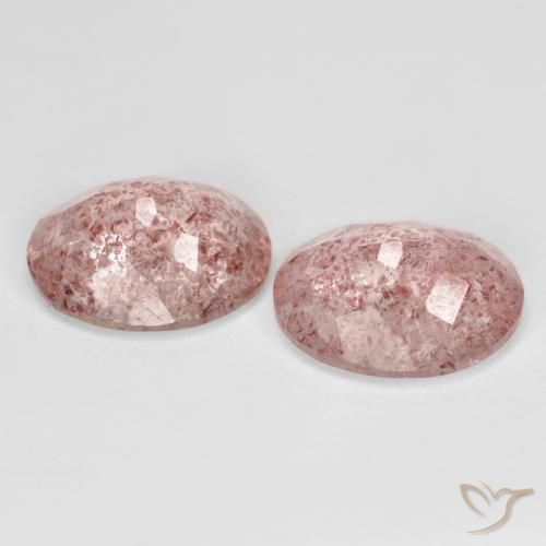 Shop natural 7.30ct ライトローズピンク ストロベリークォーツ gems, 楕円形, from ロシア at GemSelect. In stock, global shipping!