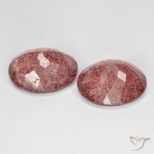 Shop natural 8.31ct 赤みがかったピンク ストロベリークォーツ gems, 楕円形, from ロシア at GemSelect. In stock, global shipping!