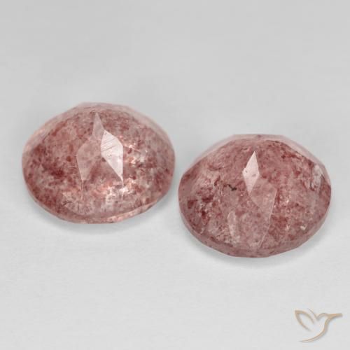 Shop natural 6.61ct ミディアム薄いピンク ストロベリークォーツ gems, ラウンド, from ロシア at GemSelect. In stock, global shipping!