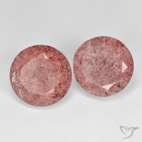 Shop natural 7.24ct ローズピンク ストロベリークォーツ gems, ラウンド, from ロシア at GemSelect. In stock, global shipping!