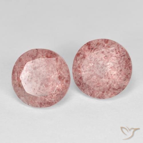 Shop natural 3.83ct ミディアムピンク ストロベリークォーツ gems, ラウンド, from ロシア at GemSelect. In stock, global shipping!