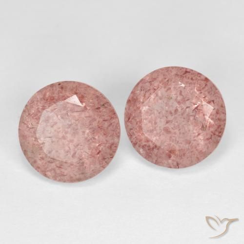 Shop natural 3.51ct アーシーピンク ストロベリークォーツ gems, ラウンド, from ロシア at GemSelect. In stock, global shipping!
