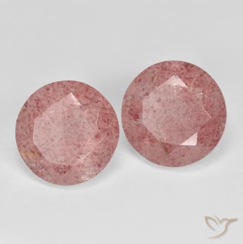 Shop natural 6.94ct ピンクトーン ストロベリークォーツ gems, ラウンド, from ロシア at GemSelect. In stock, global shipping!
