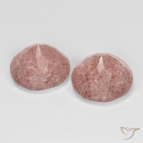 Shop natural 7.22ct アーシーピンク ストロベリークォーツ gems, ラウンド, from ロシア at GemSelect. In stock, global shipping!