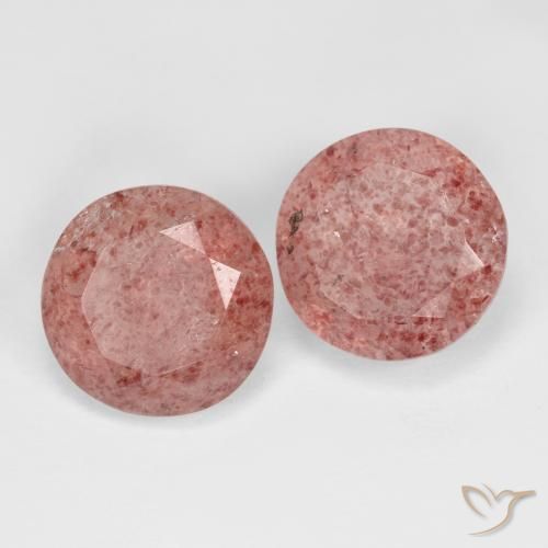 Shop natural 7.14ct ミディアムピンク ストロベリークォーツ gems, ラウンド, from ロシア at GemSelect. In stock, global shipping!