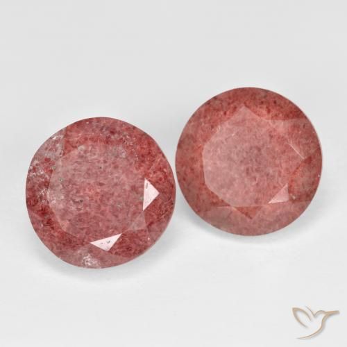 Shop natural 7.34ct ディープピンク ストロベリークォーツ gems, ラウンド, from ロシア at GemSelect. In stock, global shipping!