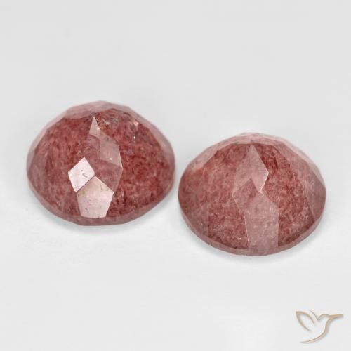 Shop natural 7.34ct ディープピンク ストロベリークォーツ gems, ラウンド, from ロシア at GemSelect. In stock, global shipping!