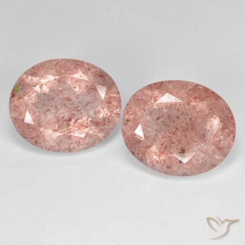 Shop natural 8.08ct ミディアムピンク ストロベリークォーツ gems, 楕円形, from ロシア at GemSelect. In stock, global shipping!