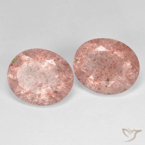 Shop natural 8.08ct ミディアムピンク ストロベリークォーツ gems, 楕円形, from ロシア at GemSelect. In stock, global shipping!