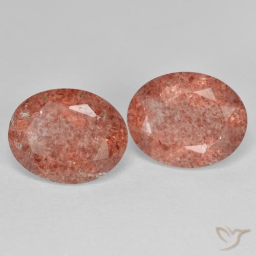 Shop natural 4.59ct オレンジレッド ストロベリークォーツ gems, 楕円形, from ロシア at GemSelect. In stock, global shipping!