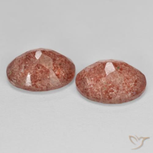 Shop natural 4.59ct オレンジレッド ストロベリークォーツ gems, 楕円形, from ロシア at GemSelect. In stock, global shipping!
