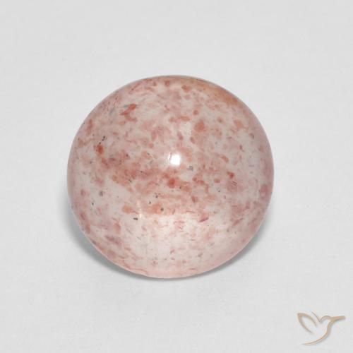 2.20ct 天然 ピーチオレンジ ストロベリークォーツ, ラウンド, 透明