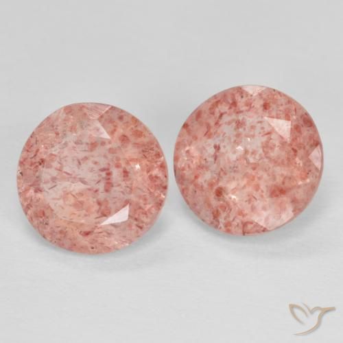 Shop natural 2.19ct ローズピンク ストロベリークォーツ gems, ラウンド, from ロシア at GemSelect. In stock, global shipping!
