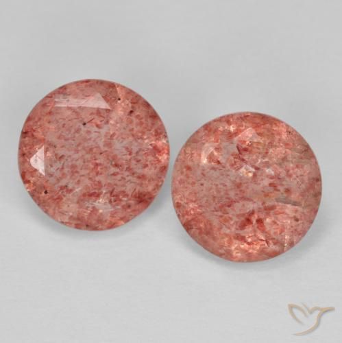 Shop natural 2.02ct 赤みがかったピンク ストロベリークォーツ gems, ラウンド, from ロシア at GemSelect. In stock, global shipping!