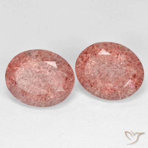 Shop natural 8.87ct 赤みがかったピンク ストロベリークォーツ gems, 楕円形, from ロシア at GemSelect. In stock, global shipping!