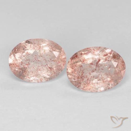 Shop natural 3.53ct ライトピンク ストロベリークォーツ gems, 楕円形, from ロシア at GemSelect. In stock, global shipping!