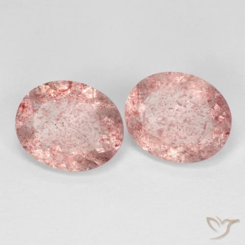 Shop natural 5.79ct ライトピンク ストロベリークォーツ gems, 楕円形, from ロシア at GemSelect. In stock, global shipping!