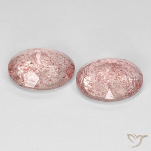 Shop natural 5.79ct ライトピンク ストロベリークォーツ gems, 楕円形, from ロシア at GemSelect. In stock, global shipping!