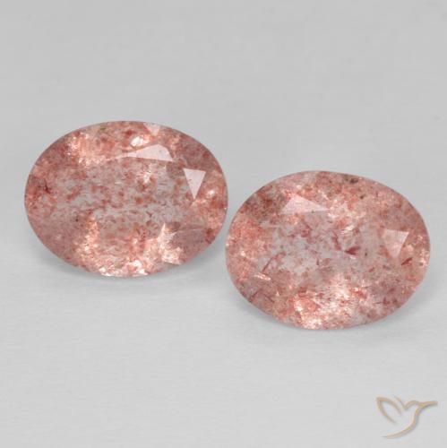 Shop natural 3.05ct オレンジピンク ストロベリークォーツ gems, 楕円形, from ロシア at GemSelect. In stock, global shipping!