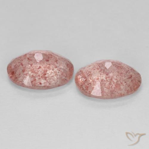 Shop natural 3.05ct オレンジピンク ストロベリークォーツ gems, 楕円形, from ロシア at GemSelect. In stock, global shipping!