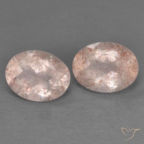 Shop natural 3.44ct ピーチローズ ストロベリークォーツ gems, 楕円形, from ロシア at GemSelect. In stock, global shipping!