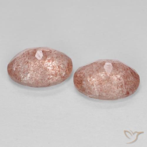 Shop natural 3.10ct オレンジピンク ストロベリークォーツ gems, 楕円形, from ロシア at GemSelect. In stock, global shipping!