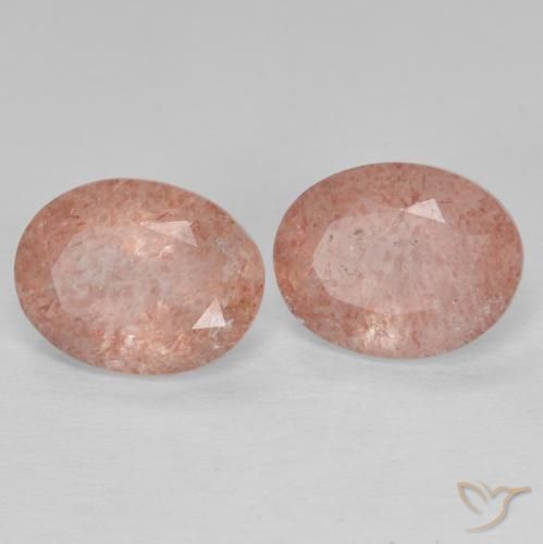 Shop natural 3.65ct ピーチローズ ストロベリークォーツ gems, 楕円形, from ロシア at GemSelect. In stock, global shipping!