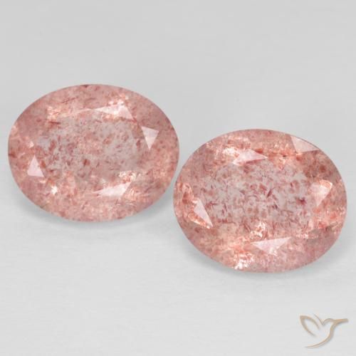 Shop natural 6.22ct ライトピンク ストロベリークォーツ gems, 楕円形, from ロシア at GemSelect. In stock, global shipping!