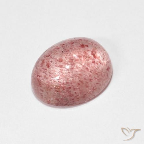 2.16ct 天然 アーシーピンク ストロベリークォーツ, 楕円形, 透明