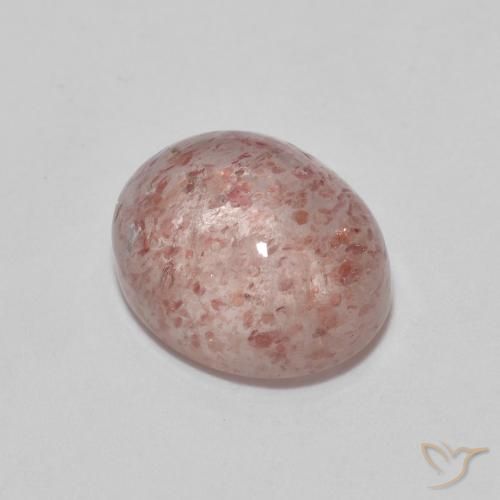 2.70ct 天然 ローズピンク ストロベリークォーツ, 楕円形, 透明