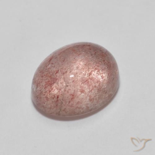 2.55ct 天然 ローズピンク ストロベリークォーツ, 楕円形, 透明