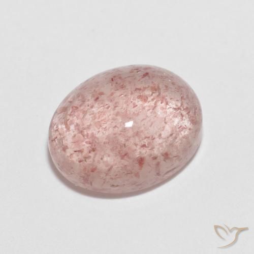 2.33ct 天然 ライトピンク ストロベリークォーツ, 楕円形, 透明